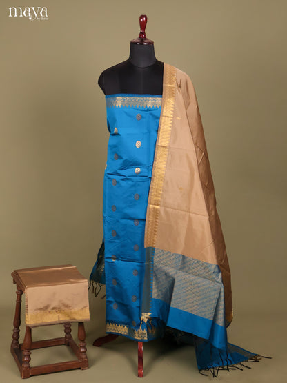 MDH26071-semi softsilk salwar Unstitch