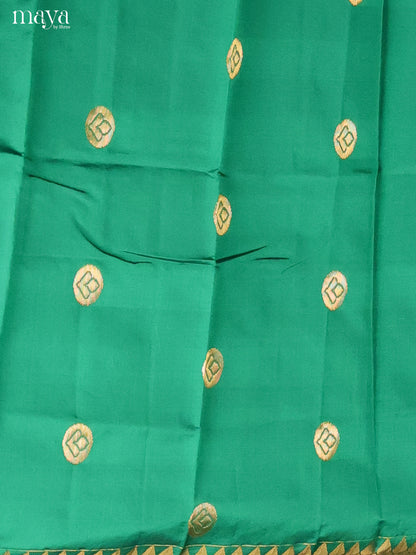 MDH26074-semi softsilk salwar Unstitch