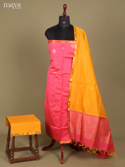 MDH26081-semi softsilk salwar Unstitch