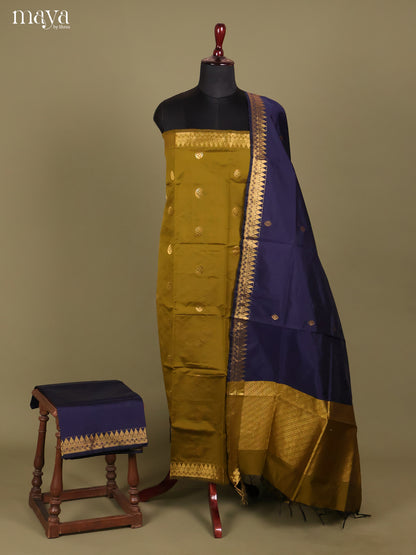 MDH26122-semi softsilk salwar Unstitch