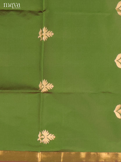 MDH26148-semi softsilk salwar Unstitch