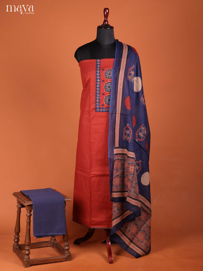 MDI02033-Ajrakh Salwar Unstitch