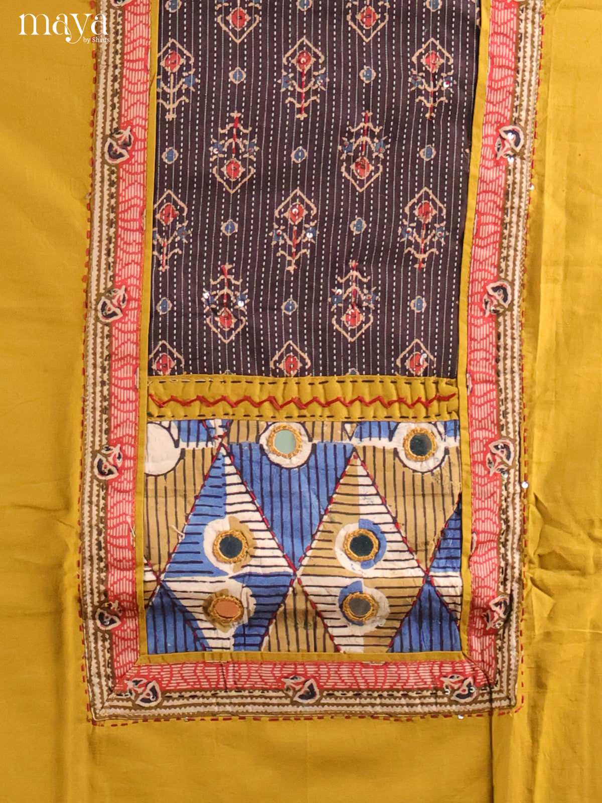 MDI02046-Ajrakh Salwar Unstitch
