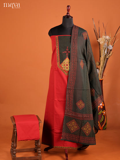 MDI02059-Ajrakh Salwar Unstitch