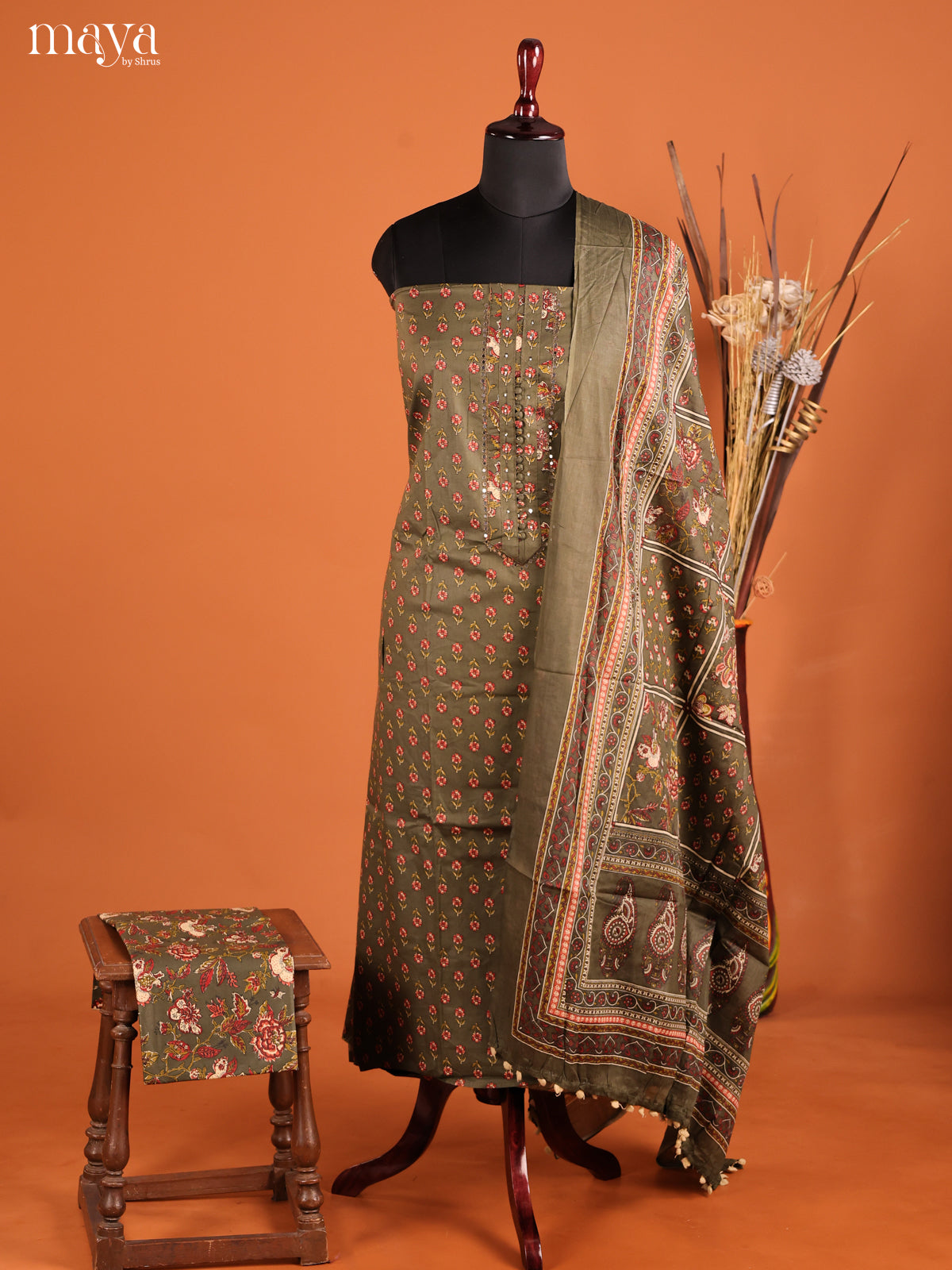 MDI02066-Chanderi salwar Unstitch