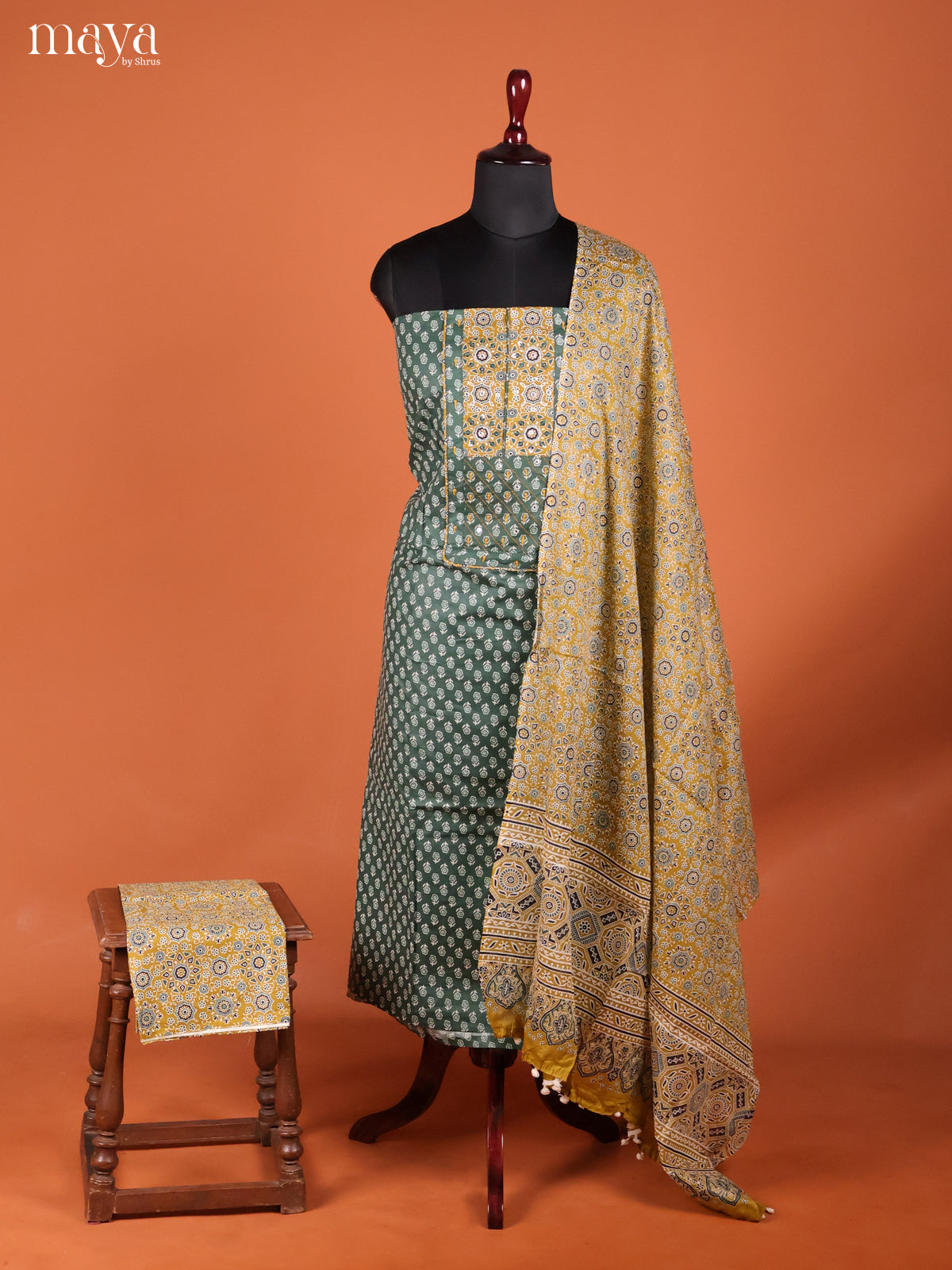 MDI02082-Chanderi salwar Unstitch