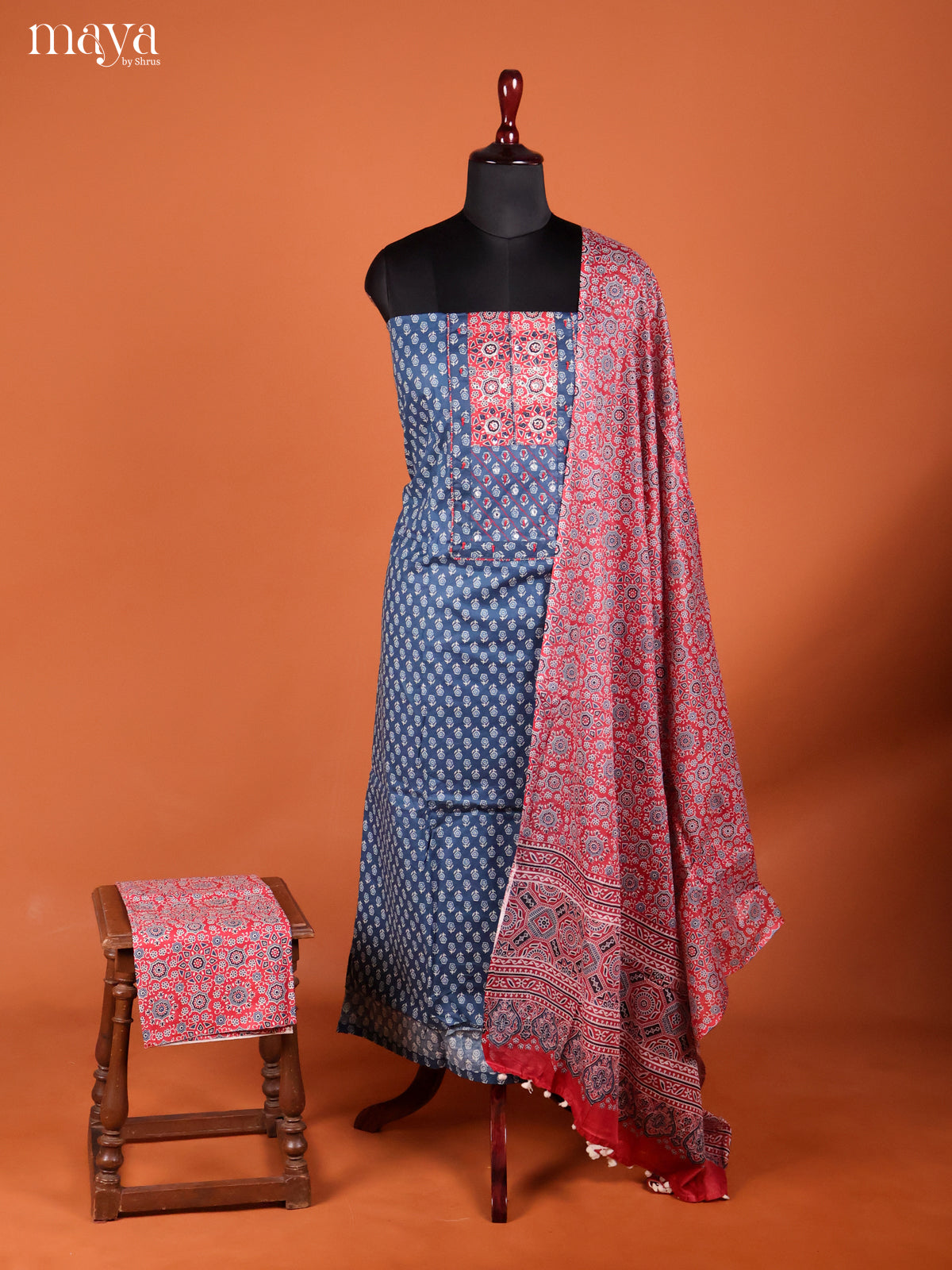 MDI02086-Chanderi salwar Unstitch