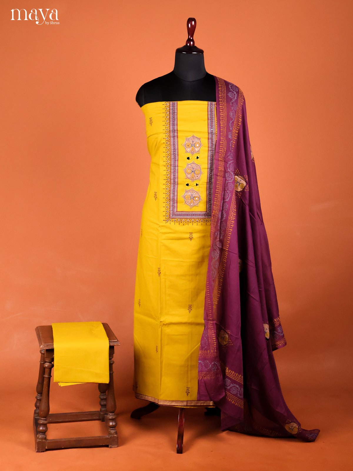 MDI02204-Ajrakh Salwar Unstitch