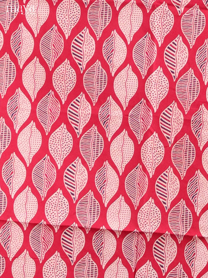 Red & Black-Ajrakh Salwar Unstitch
