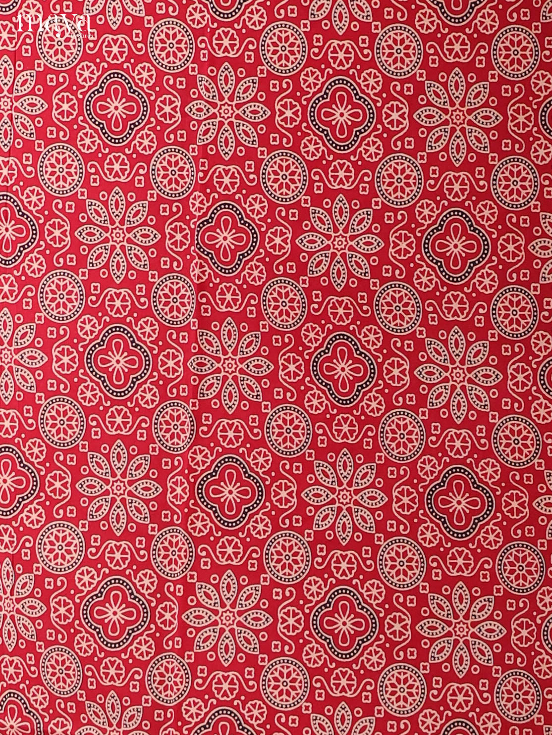 Red & Black -Ajrakh Salwar Unstitch