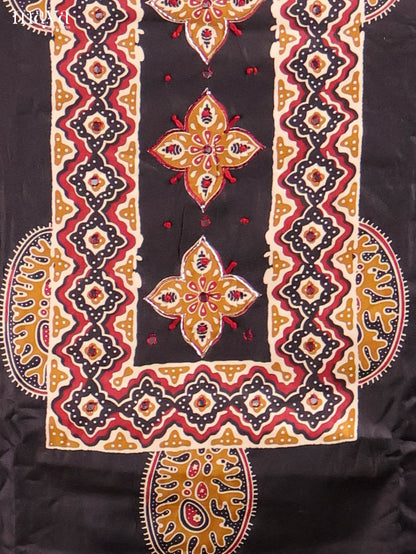 Black-Ajrakh Salwar Unstitch