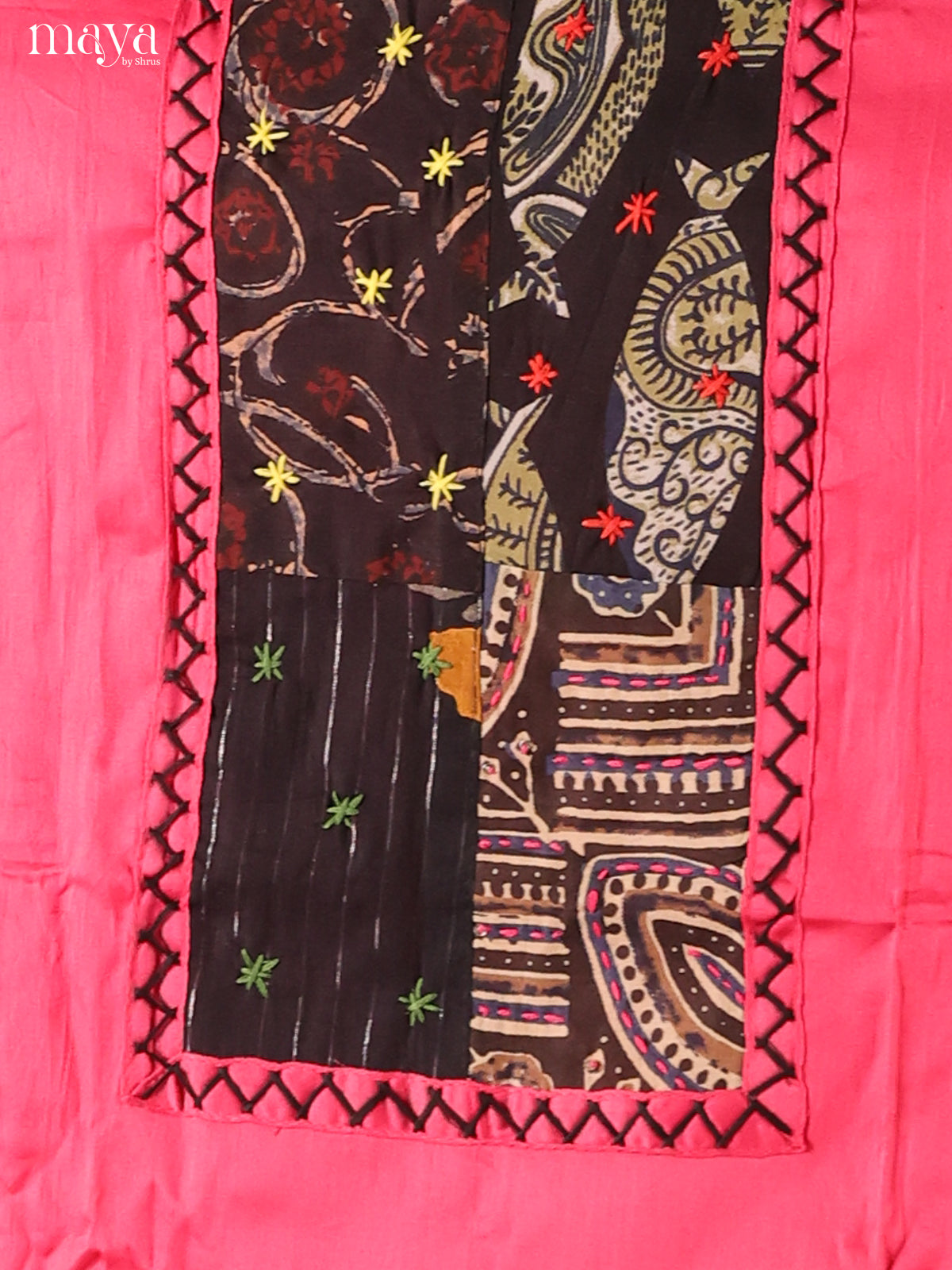 MDI02318-Ajrakh Salwar Unstitch