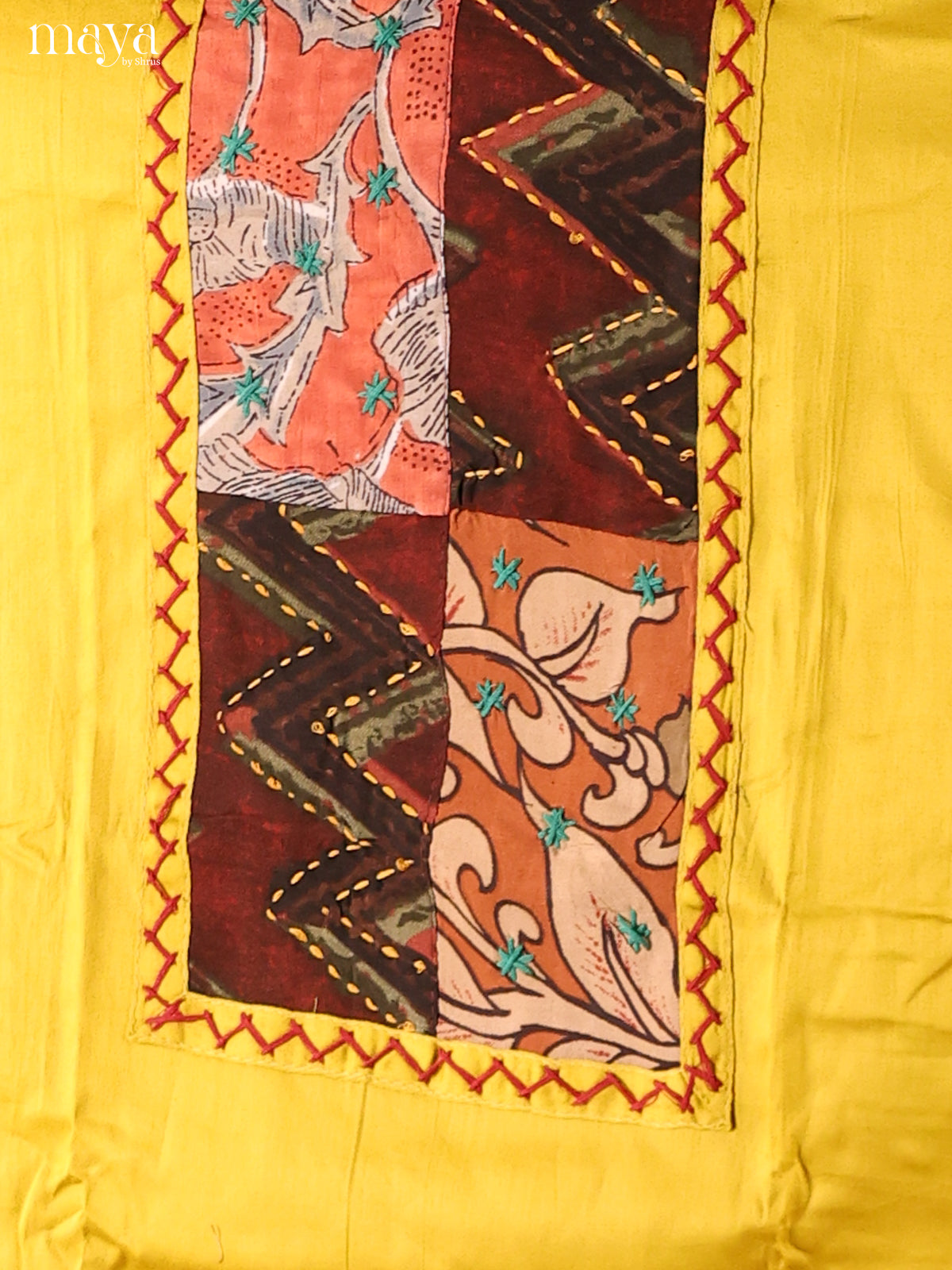 MDI02322-Ajrakh Salwar Unstitch