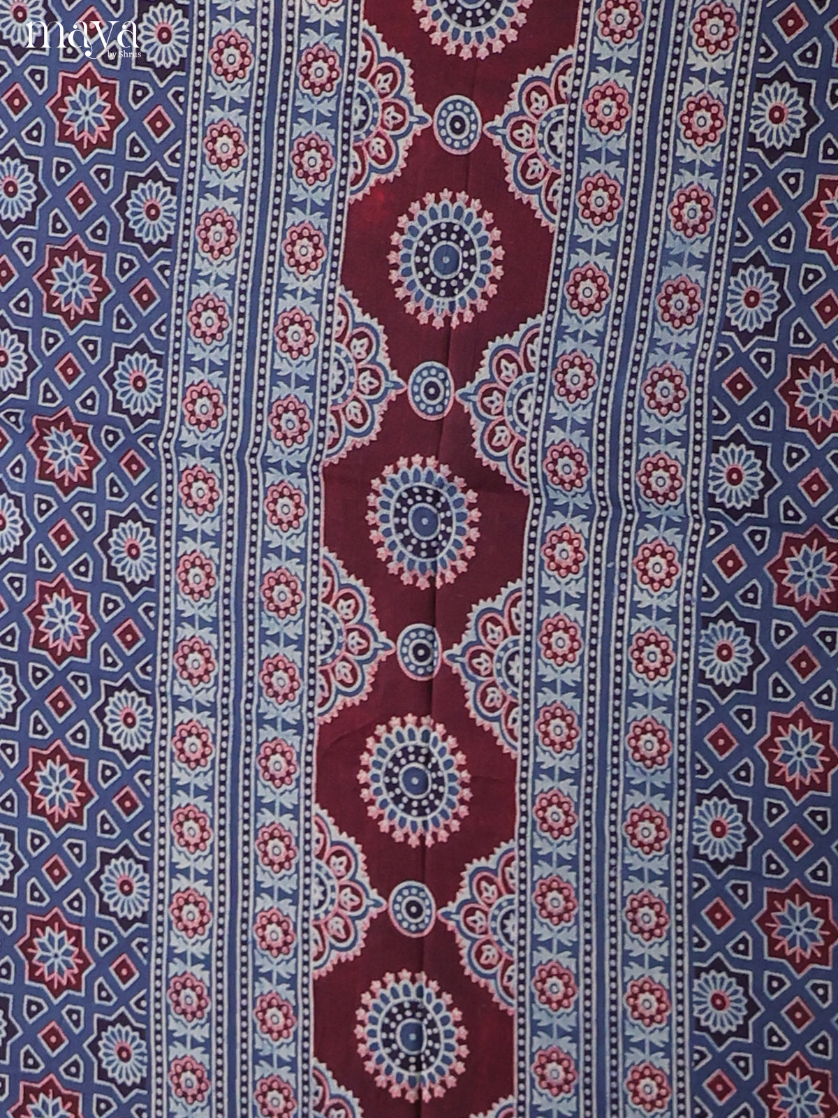 MDI02395-Ajrakh Salwar Unstitch
