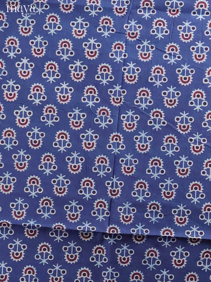 Blue & Pink -Ajrakh Salwar Unstitch