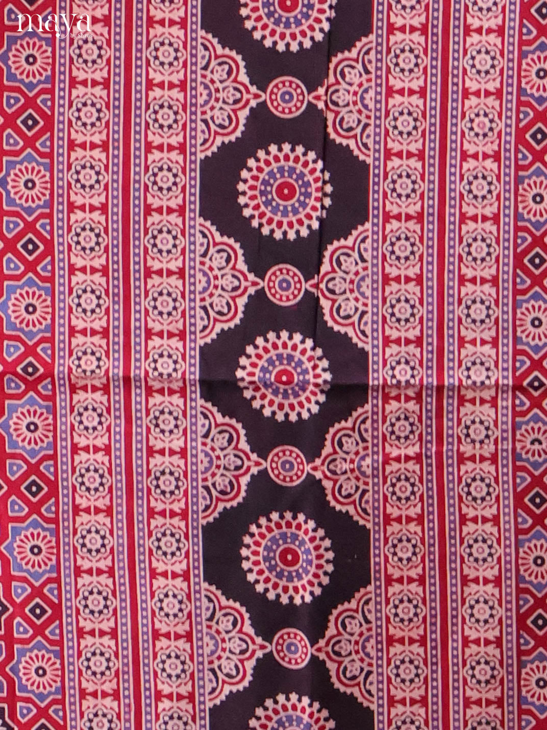 Maroon & Cream -Ajrakh Salwar Unstitch
