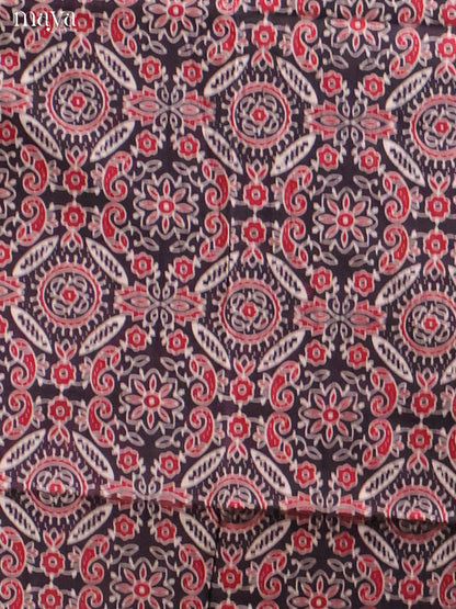 Black & Cream -Ajrakh Salwar Unstitch