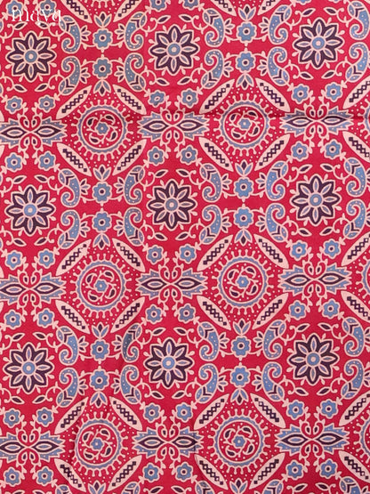 Maroon & Cream-Ajrakh Salwar Unstitch
