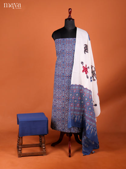 MDI02423-Ajrakh Salwar Unstitch