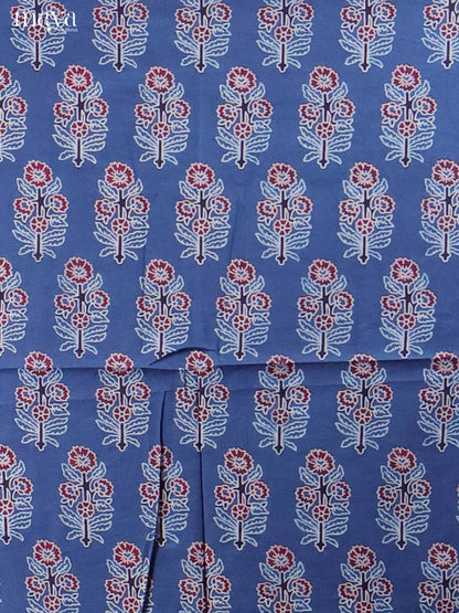 Blue & Cream -Ajrakh Salwar Unstitch