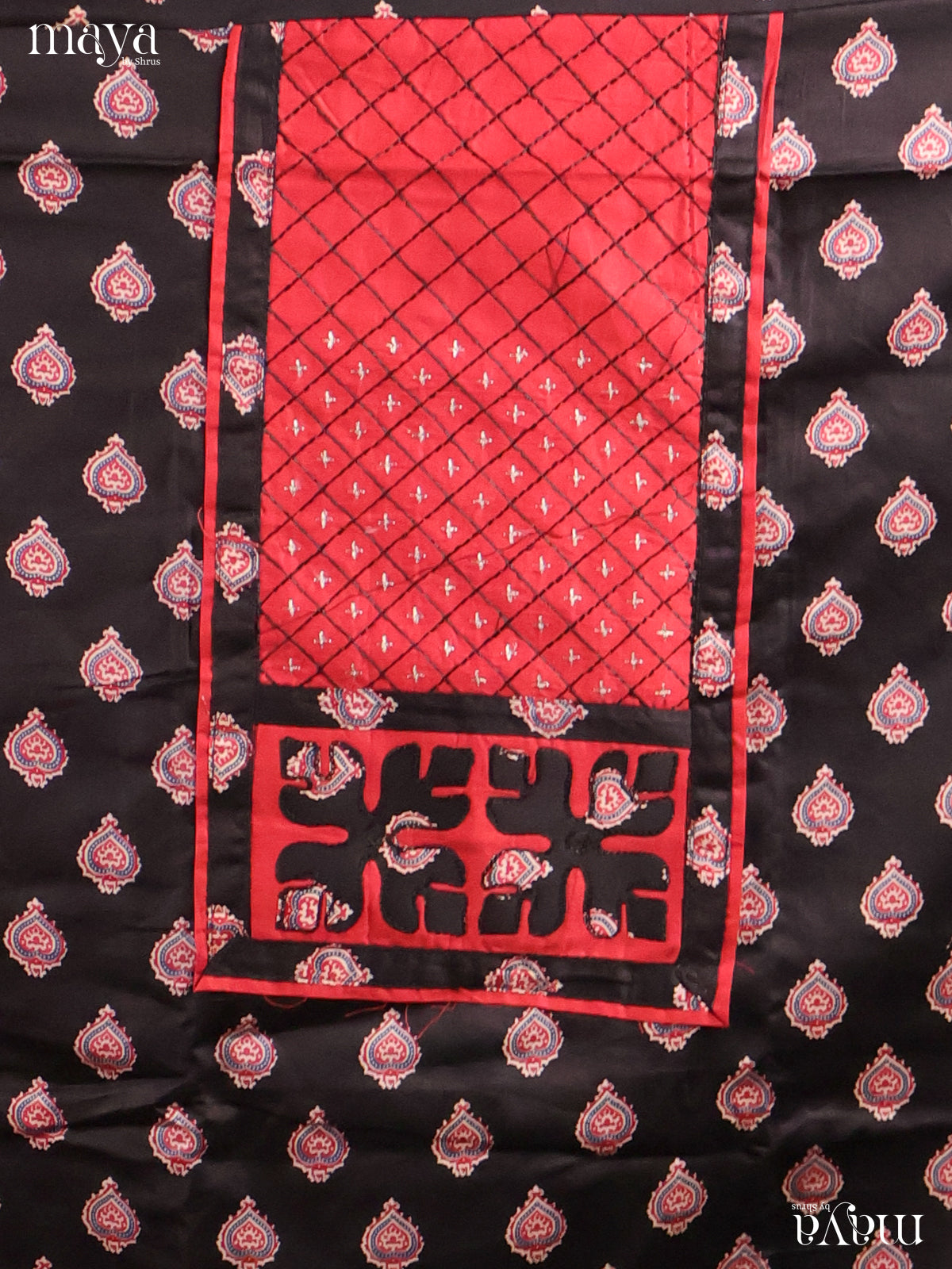 MDI02459-Ajrakh Salwar Unstitch