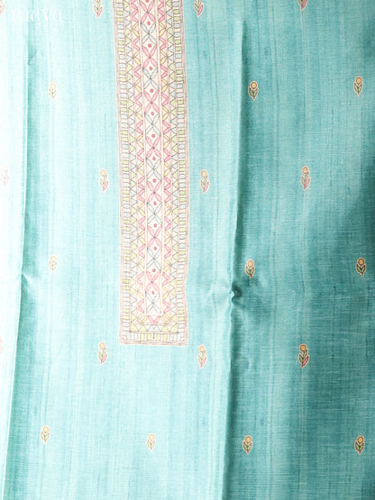 Pastel Blue-Semi Tussar Salwar Unstitch