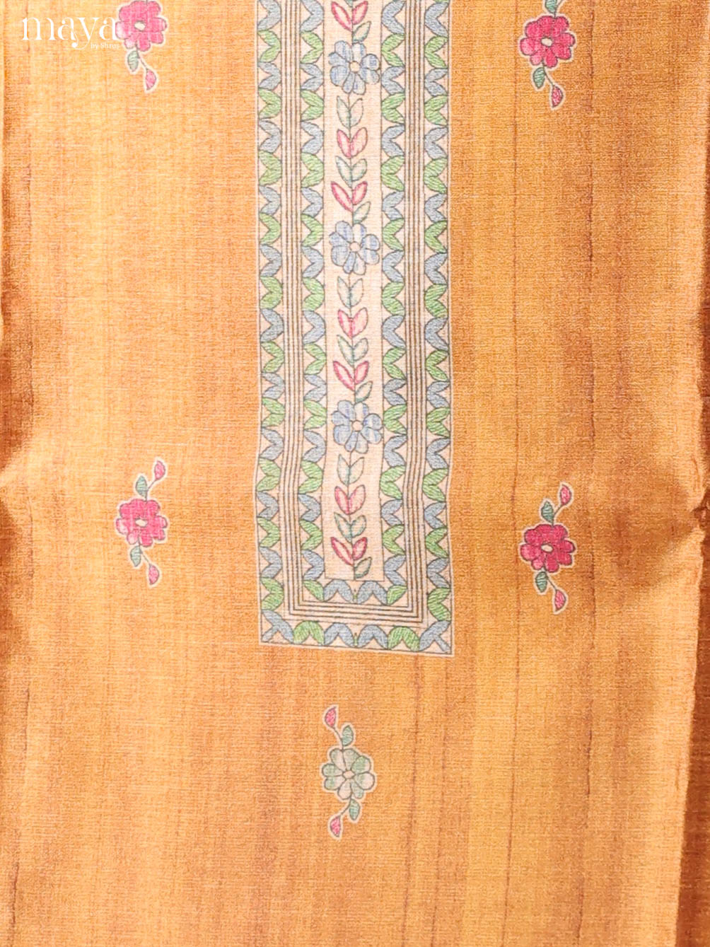 Brick  -Semi Tussar Salwar Unstitch