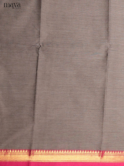 Grey  & Red-chettinad top & dupatta combo