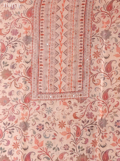 Cream -Chanderi salwar Unstitch