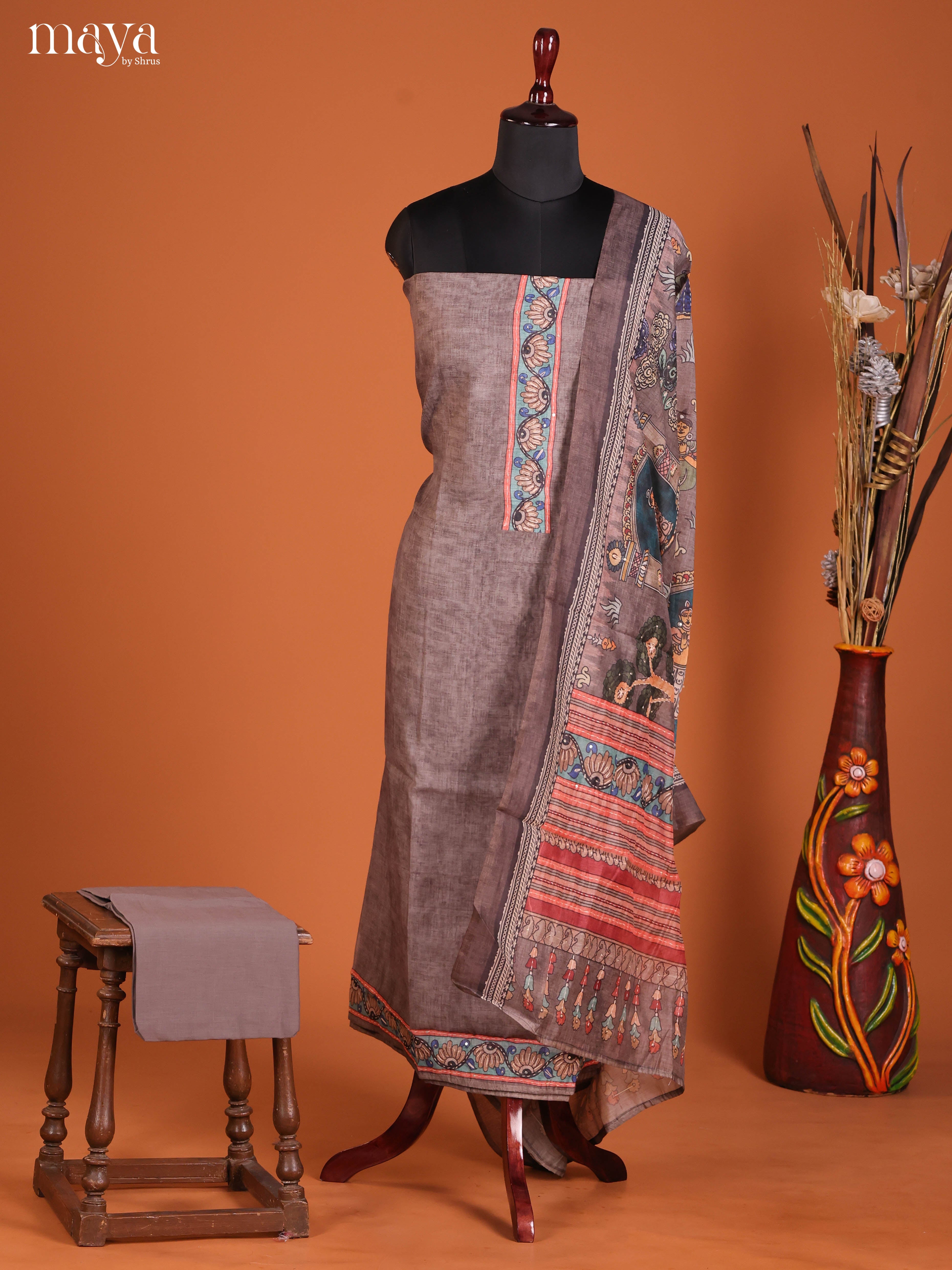 MDI22020-Ajrakh Salwar Unstitch