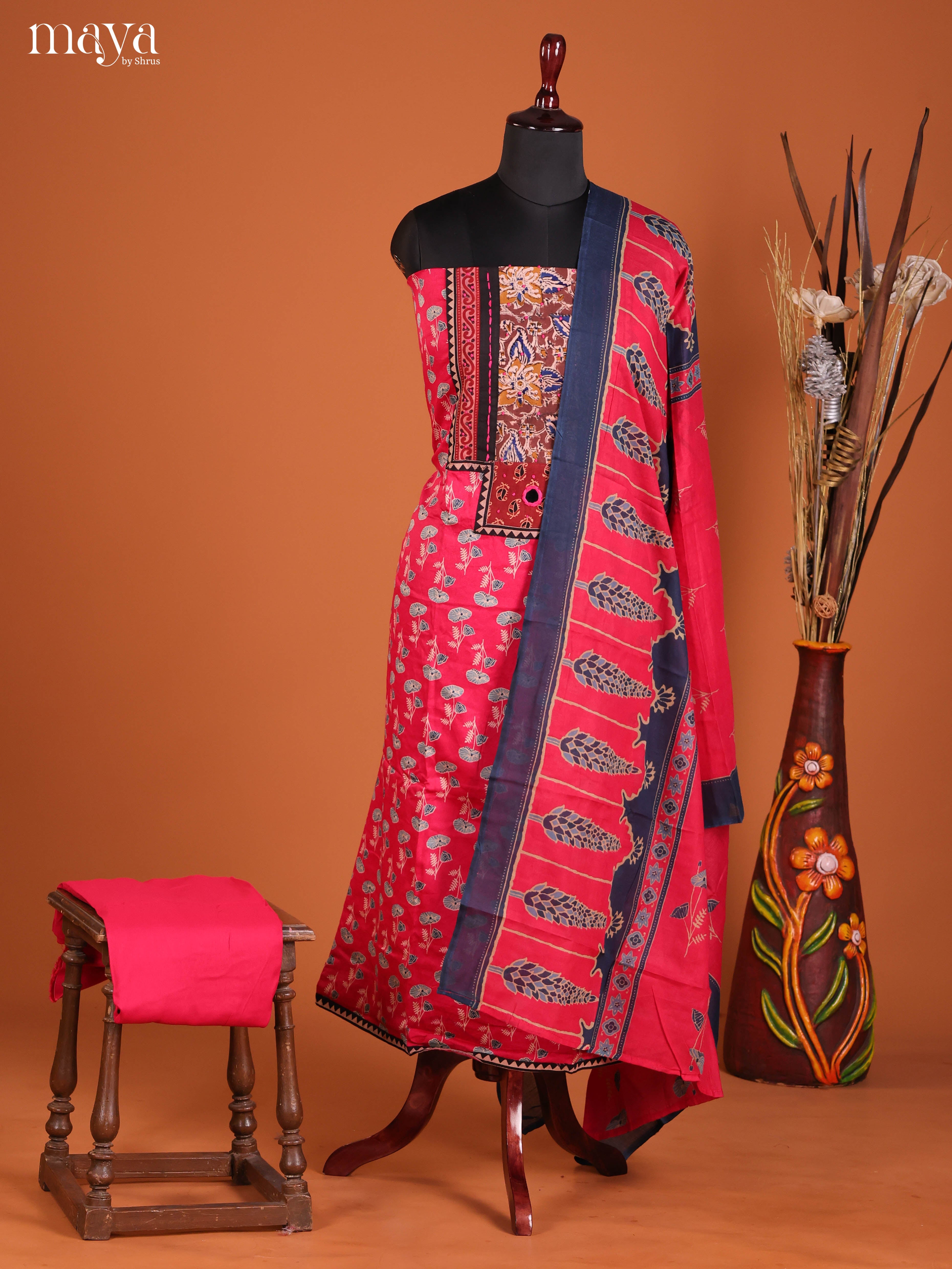 MDI22022-Ajrakh Salwar Unstitch