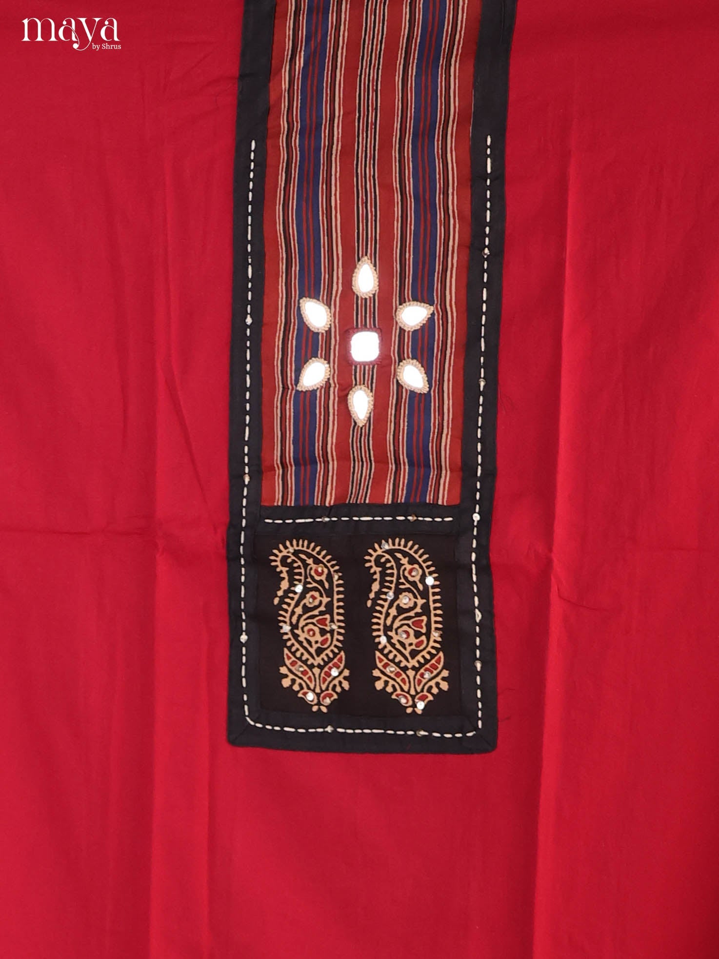 MDJ03015-Ajrakh Salwar Unstitch