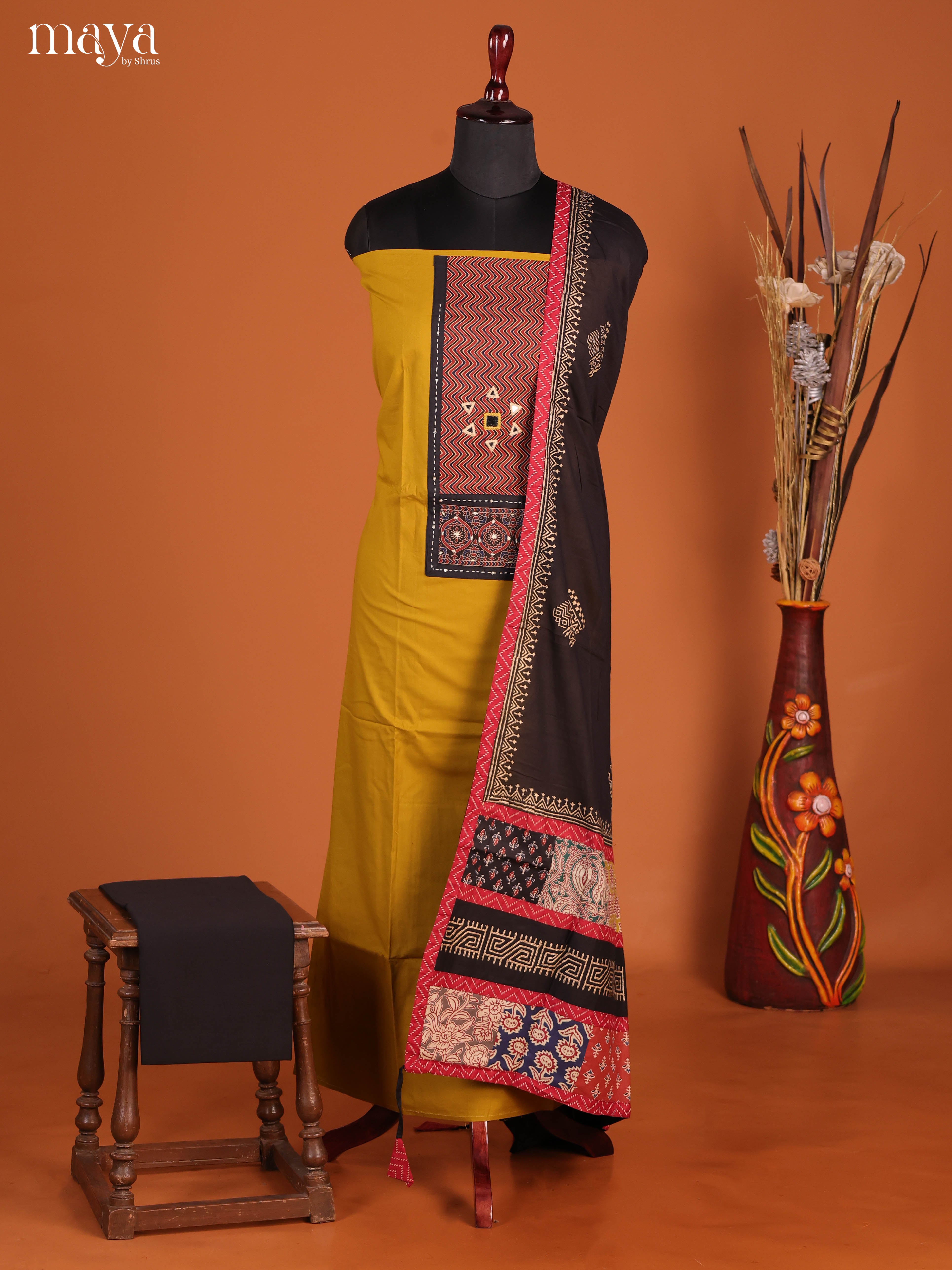 MDJ03020-Ajrakh Salwar Unstitch