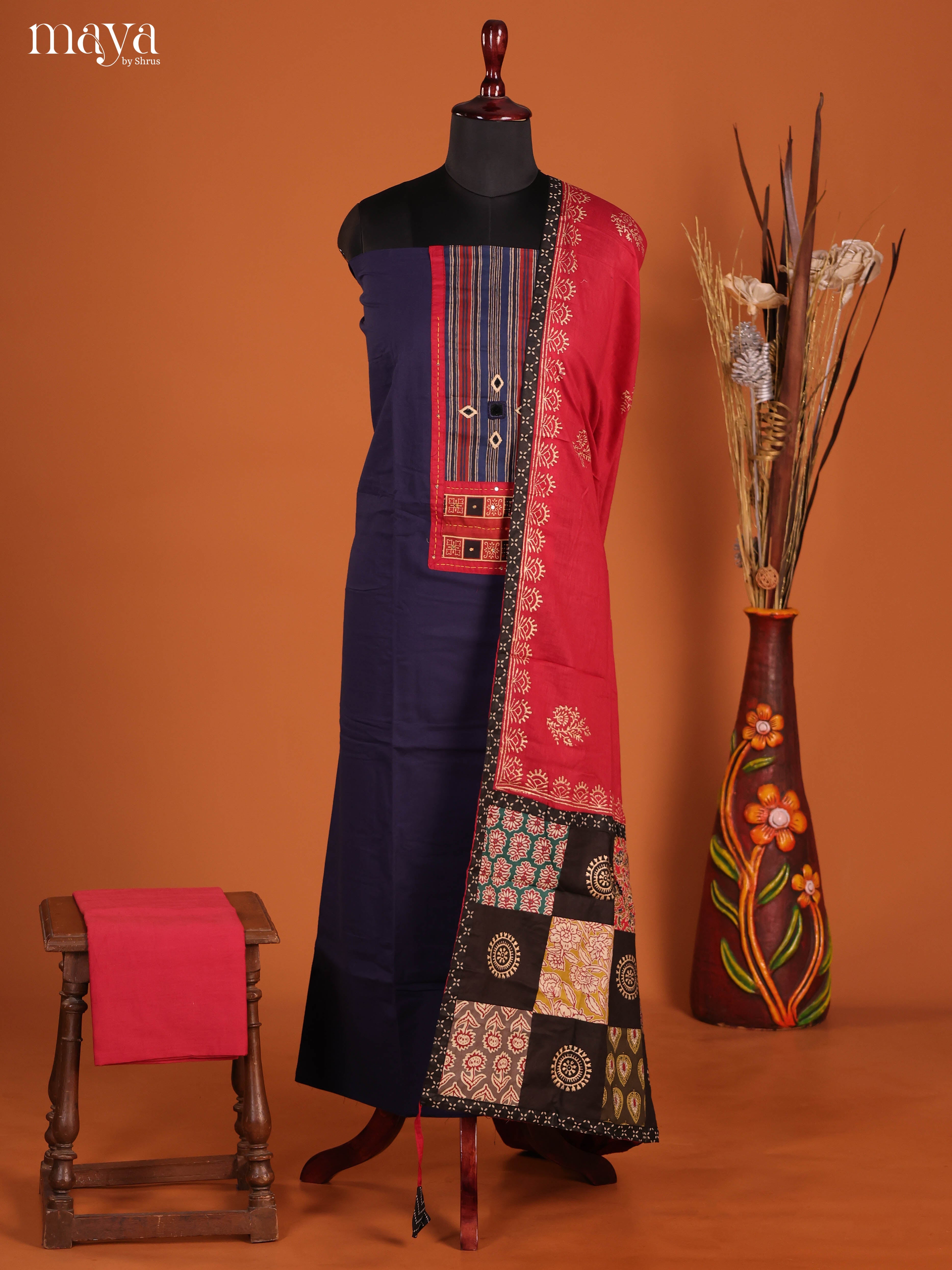 MDJ03023-Ajrakh Salwar Unstitch