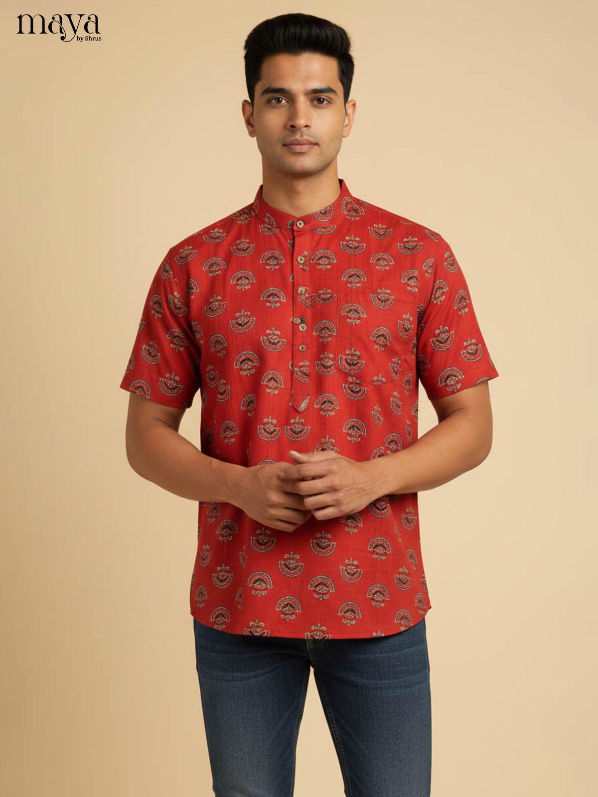 MDJ04037-Readymade Mens Kurta