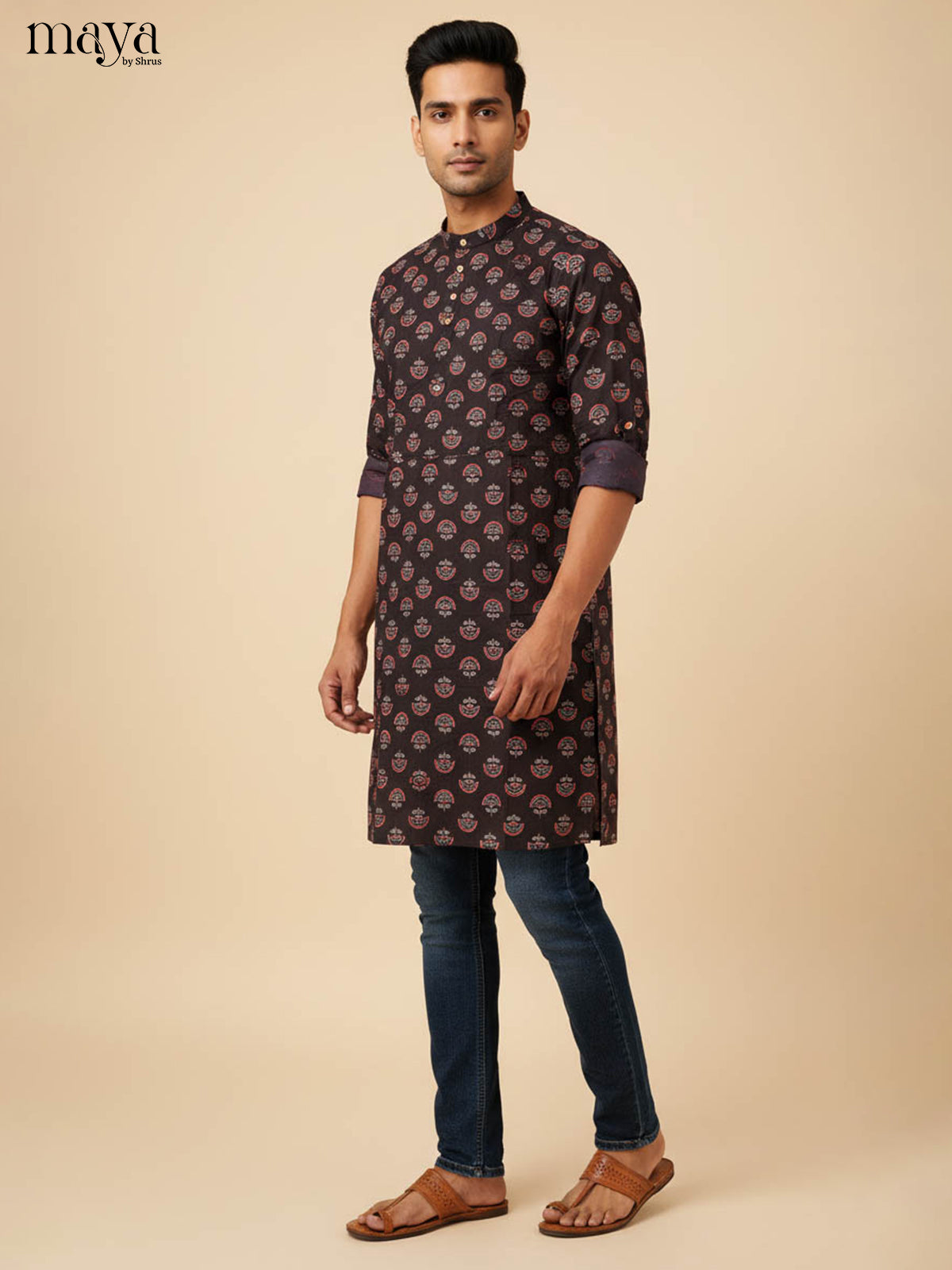 MDJ04054-Readymade Mens Kurta
