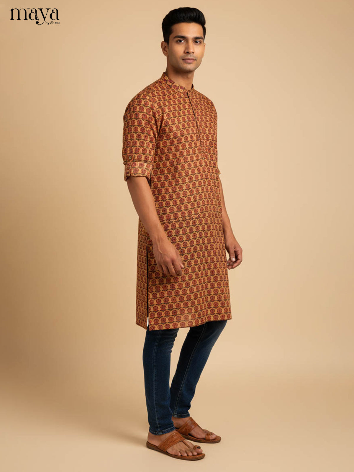 MDJ04055-Readymade Mens Kurta
