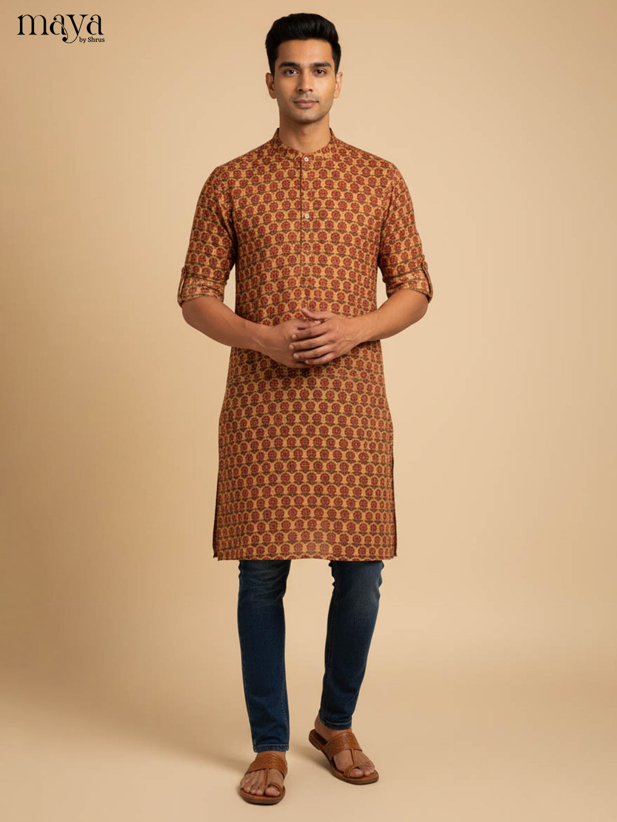 MDJ04055-Readymade Mens Kurta