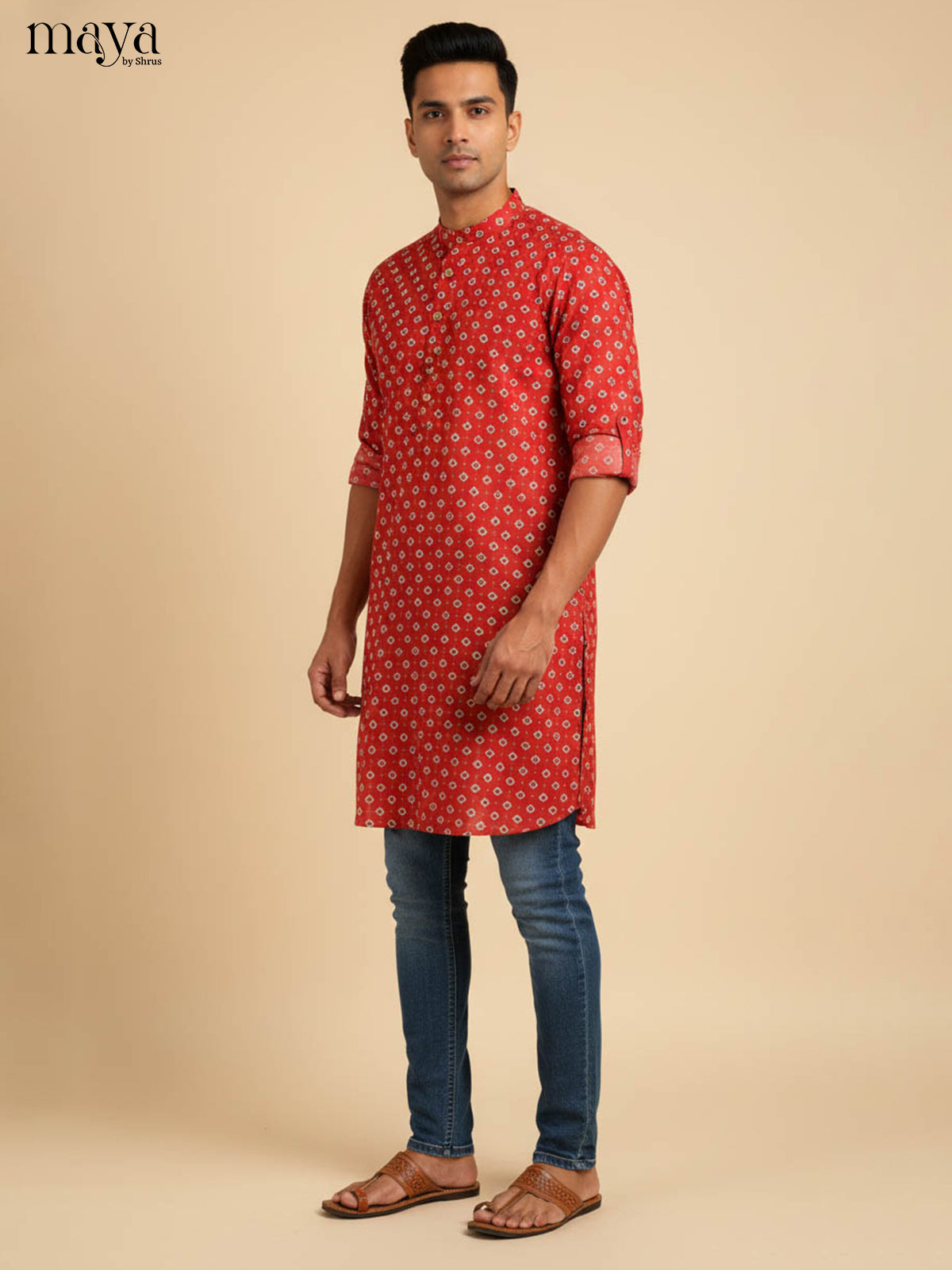 MDJ04059-Readymade Mens Kurta