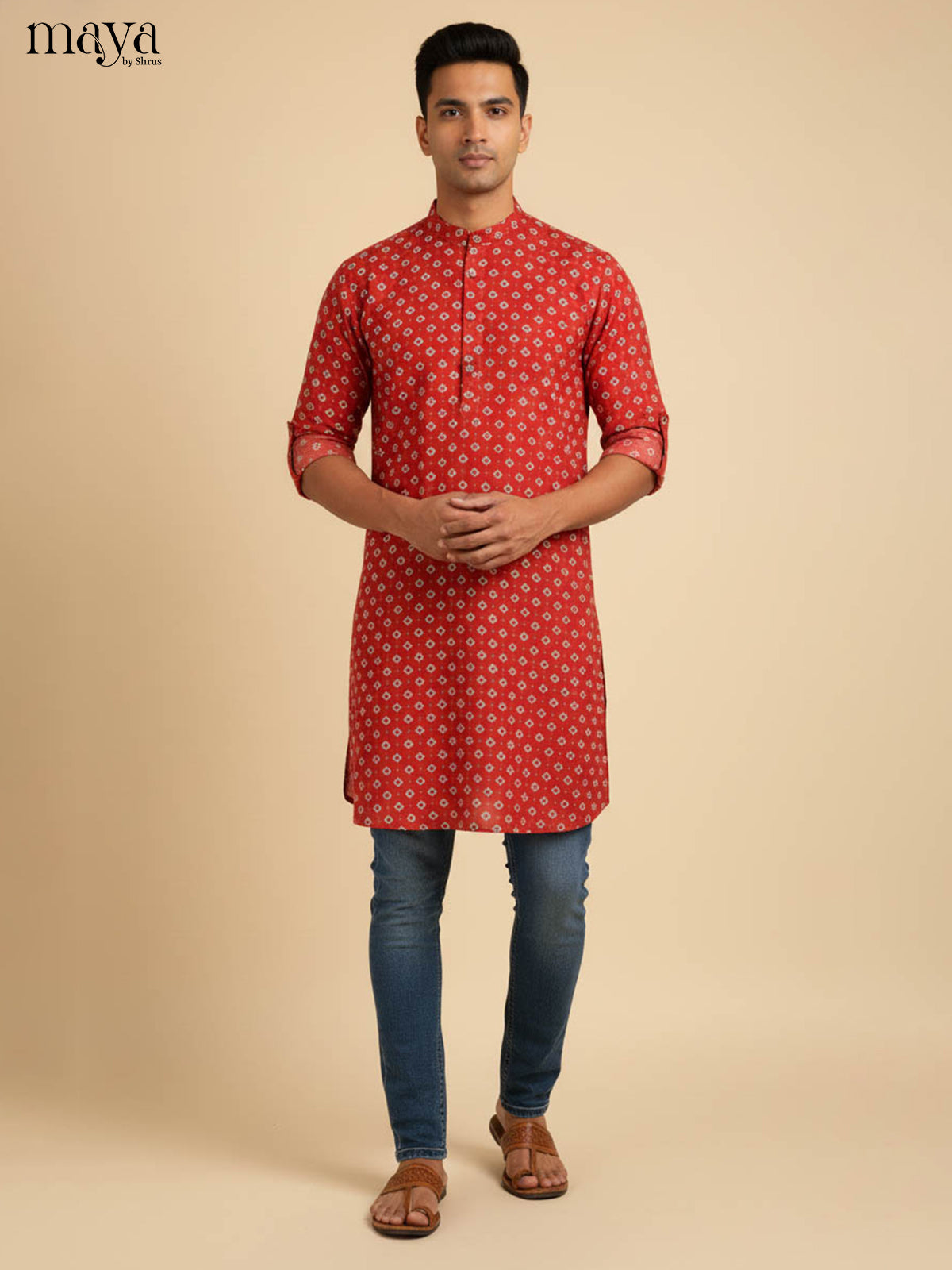 MDJ04059-Readymade Mens Kurta