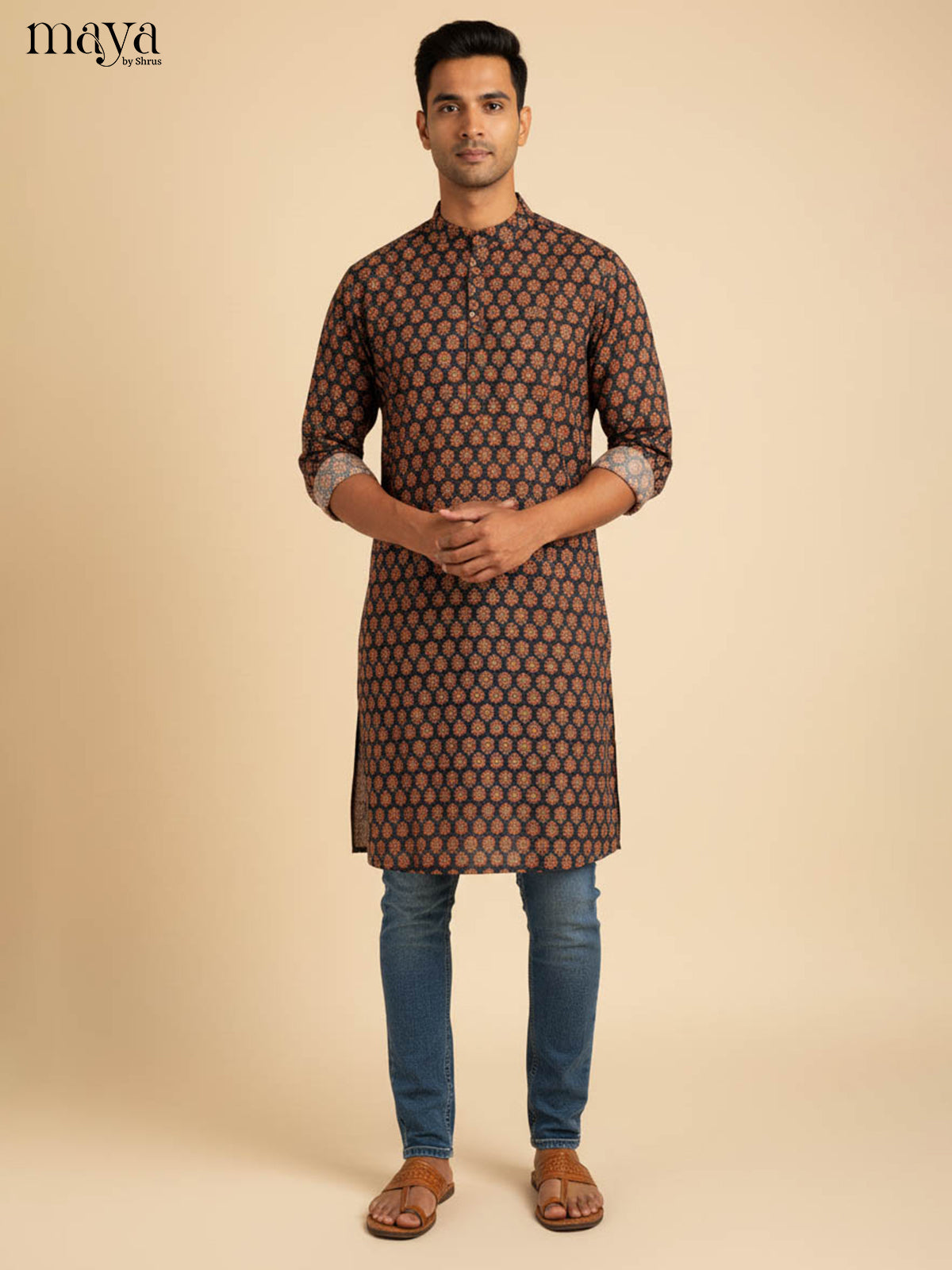 MDJ04067-Readymade Mens Kurta