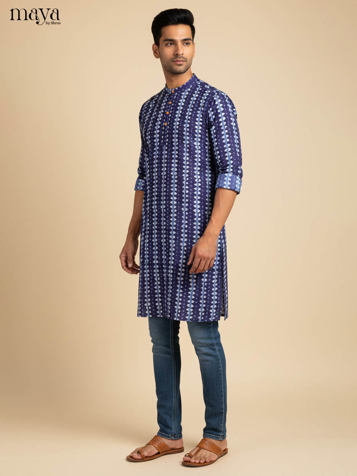 MDJ04075-Readymade Mens Kurta