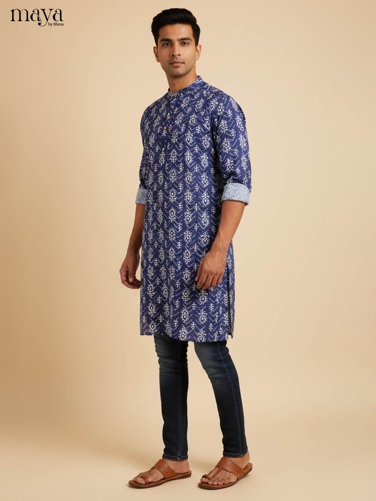 MDJ04079-Readymade Mens Kurta