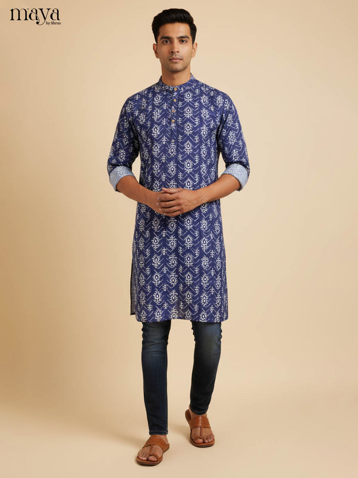 MDJ04079-Readymade Mens Kurta