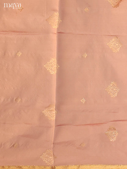 Dusty Pink & Blue -semi softsilk salwar Unstitch