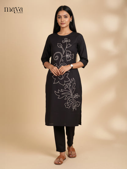 Black -Readymade 2 Piece Co-ord Set