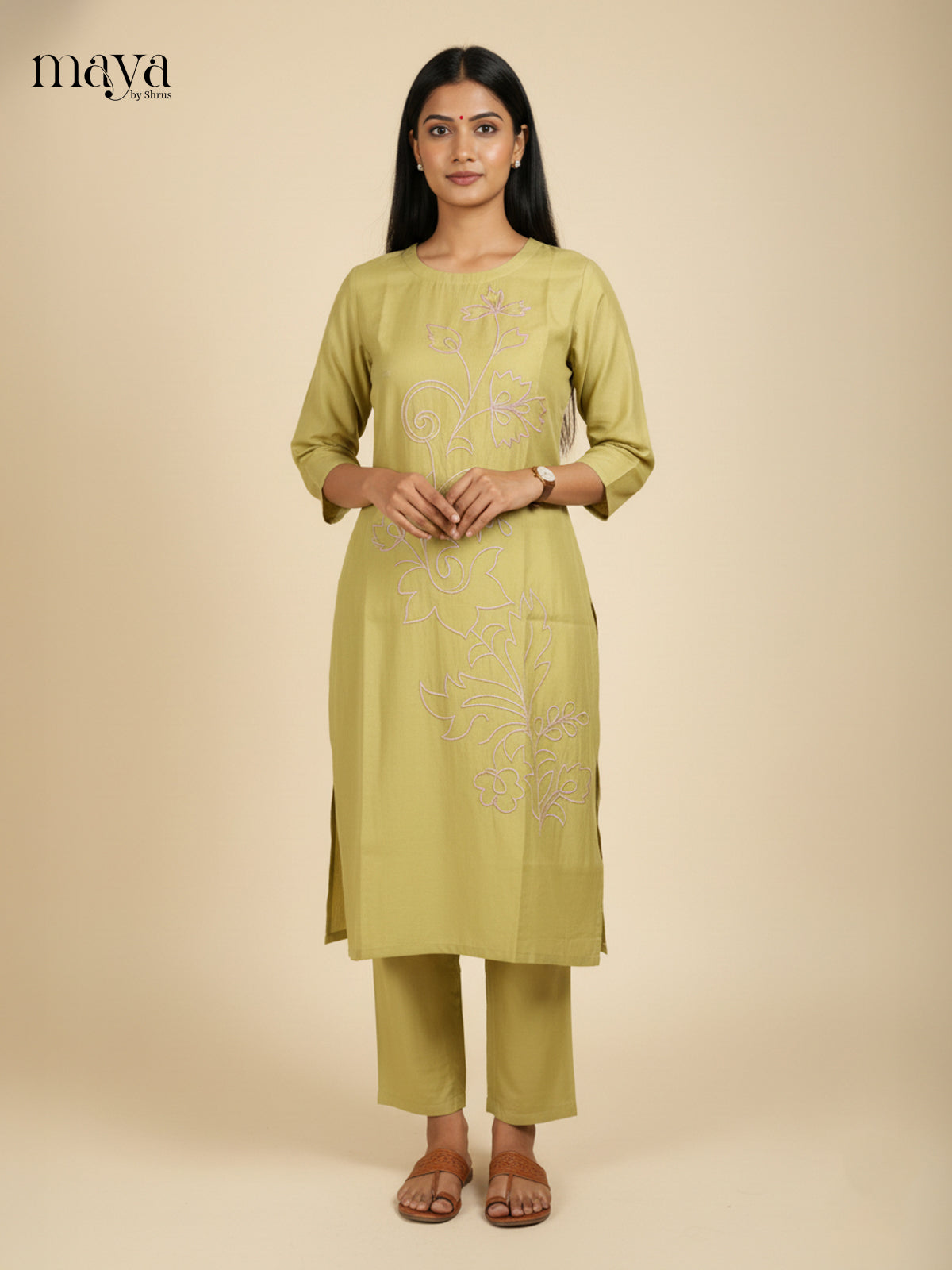 Chutney Green-Readymade 2 Piece Co-ord Set