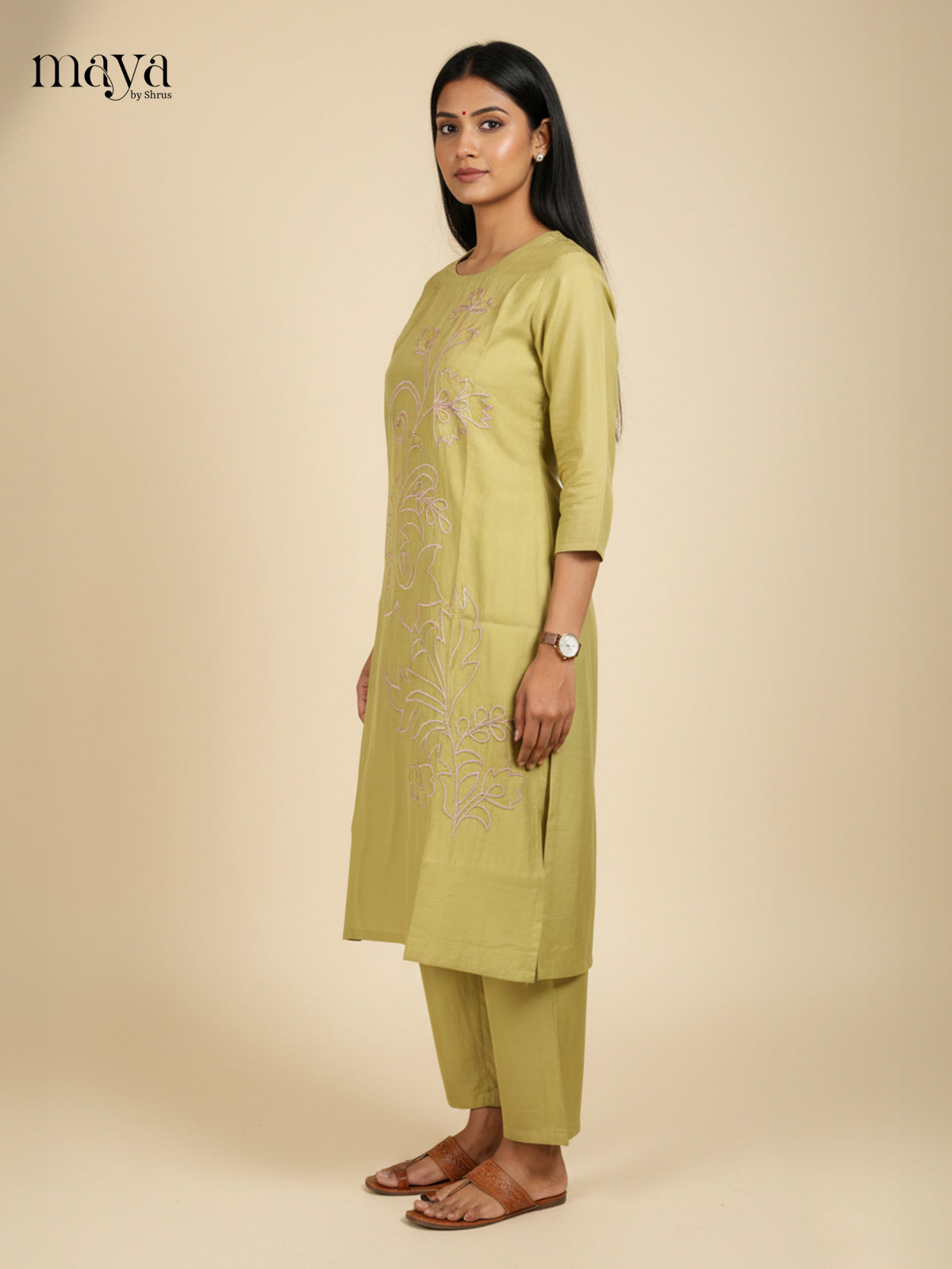 Chutney Green-Readymade 2 Piece Co-ord Set