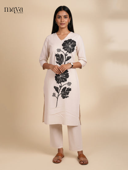 Cream -Readymade 2 Piece Co-ord set