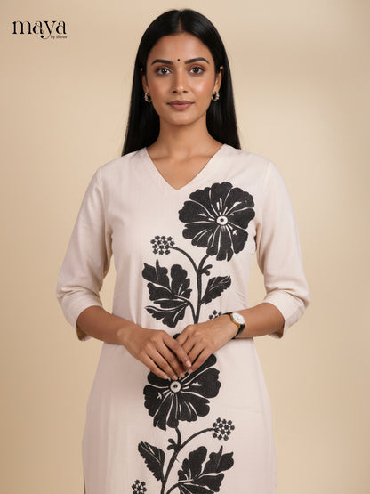 Cream -Readymade 2 Piece Co-ord set